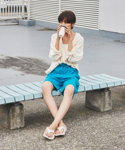 Auntie Rosa Holiday（アンティローザホリデー）の「ヘビーウェイトリラックスショートパンツ（その他パンツ・レディース・ターコイズブルー/チャコールグレー/ピンク・FREE）」の12枚目の写真