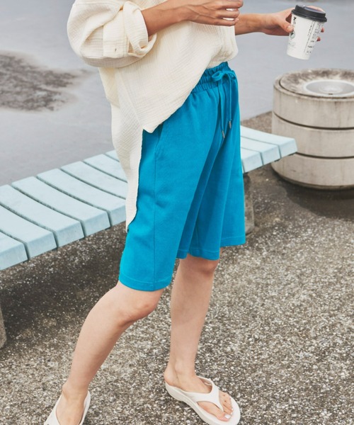 Auntie Rosa Holiday（アンティローザホリデー）の「ヘビーウェイトリラックスショートパンツ（その他パンツ・レディース・ターコイズブルー/チャコールグレー/ピンク・FREE）」の9枚目の写真