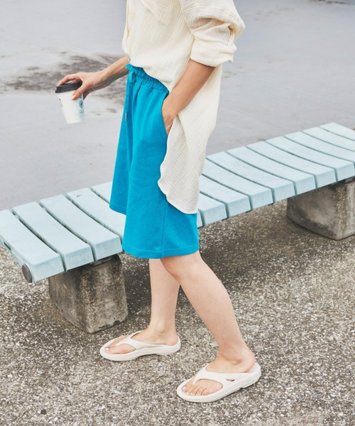 Auntie Rosa Holiday（アンティローザホリデー）の「ヘビーウェイトリラックスショートパンツ（その他パンツ・レディース・ターコイズブルー/チャコールグレー/ピンク・FREE）」の10枚目の写真