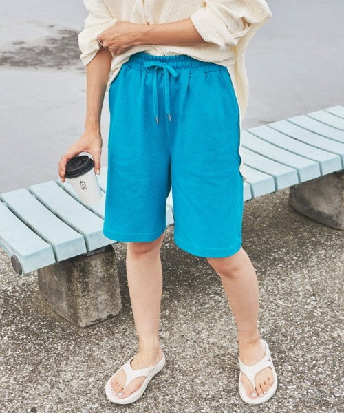Auntie Rosa Holiday（アンティローザホリデー）の「ヘビーウェイトリラックスショートパンツ（その他パンツ・レディース・ターコイズブルー/チャコールグレー/ピンク・FREE）」の6枚目の写真