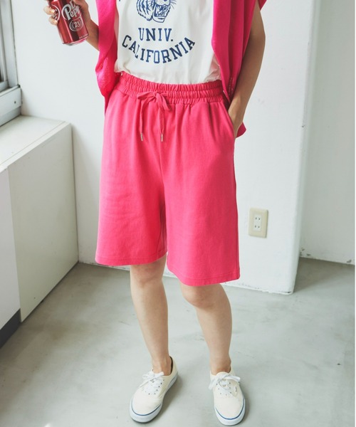 Auntie Rosa Holiday（アンティローザホリデー）の「ヘビーウェイトリラックスショートパンツ（その他パンツ・レディース・ターコイズブルー/チャコールグレー/ピンク・FREE）」の16枚目の写真