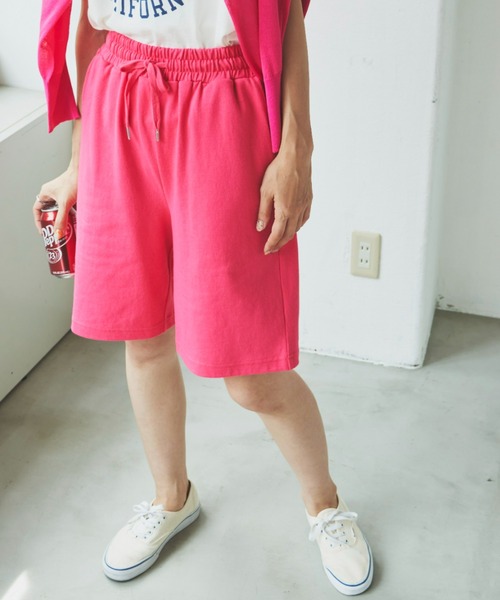 Auntie Rosa Holiday（アンティローザホリデー）の「ヘビーウェイトリラックスショートパンツ（その他パンツ・レディース・ターコイズブルー/チャコールグレー/ピンク・FREE）」の18枚目の写真