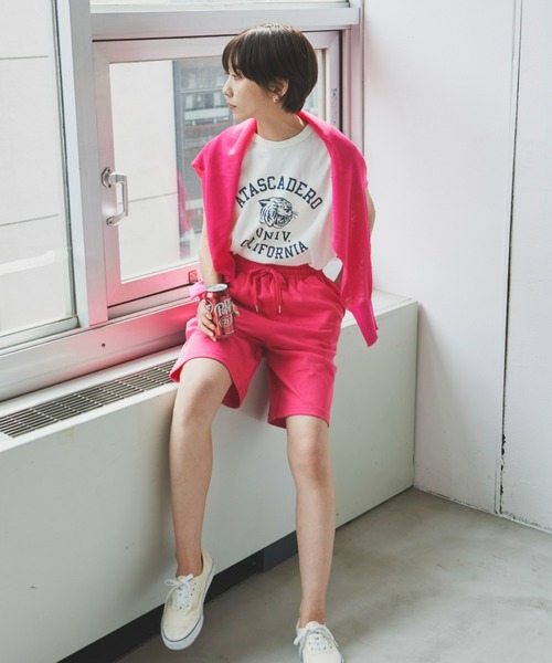 Auntie Rosa Holiday（アンティローザホリデー）の「ヘビーウェイトリラックスショートパンツ（その他パンツ・レディース・ターコイズブルー/チャコールグレー/ピンク・FREE）」の22枚目の写真