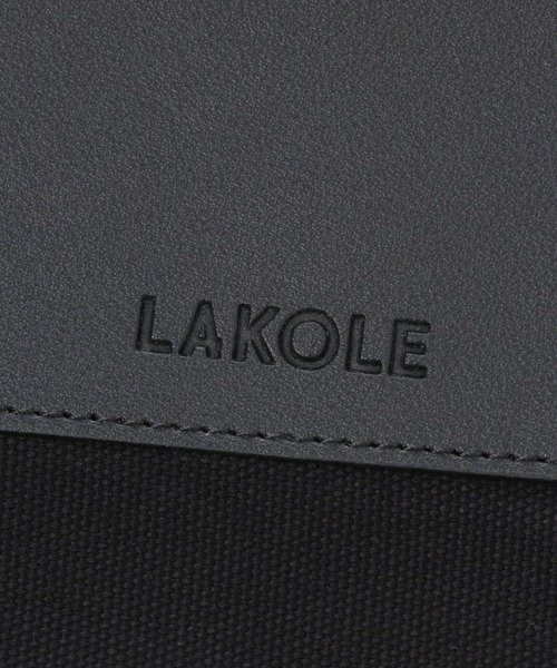 LAKOLE（ラコレ）の「フロントポケットキャンバスショルダーバッグ / 263712（ショルダーバッグ・メンズ・ブラック/グレー/ナチュラル/カーキ/その他9/その他6/ブラウン・FREE）」の12枚目の写真