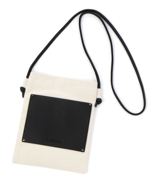 LAKOLE（ラコレ）の「フロントポケットキャンバスショルダーバッグ / 263712（ショルダーバッグ・メンズ・ブラック/グレー/ナチュラル/カーキ/その他9/その他6/ブラウン・FREE）」の21枚目の写真