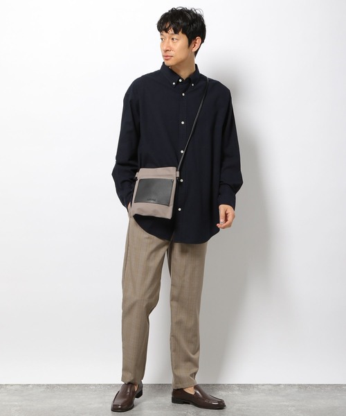 LAKOLE（ラコレ）の「フロントポケットキャンバスショルダーバッグ / 263712（ショルダーバッグ・メンズ・ブラック/グレー/ナチュラル/カーキ/その他9/その他6/ブラウン・FREE）」の19枚目の写真