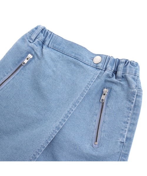 JENNI love（ジェニィラブ）の「スカート風デニムショーパン（デニムパンツ・キッズ・オフホワイト/サックスブルー・140cm/130cm/150cm/160cm）」の17枚目の写真