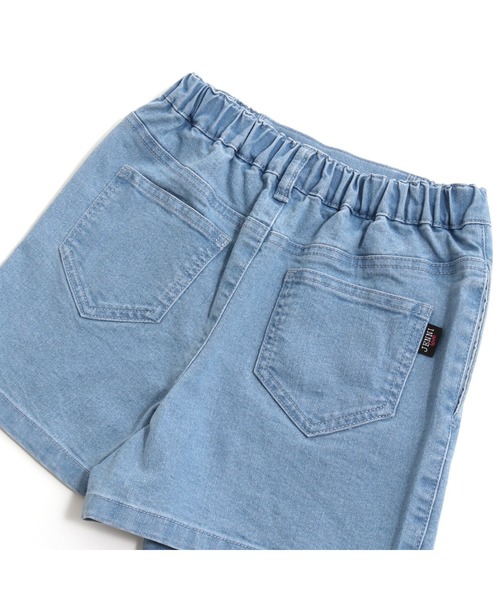 JENNI love（ジェニィラブ）の「スカート風デニムショーパン（デニムパンツ・キッズ・オフホワイト/サックスブルー・140cm/130cm/150cm/160cm）」の11枚目の写真