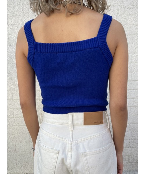 EGOIST（エゴイスト）の「カラーニットタンクトップ（タンクトップ・レディース・ホワイト/ブルー/オレンジ・FREE）」の20枚目の写真
