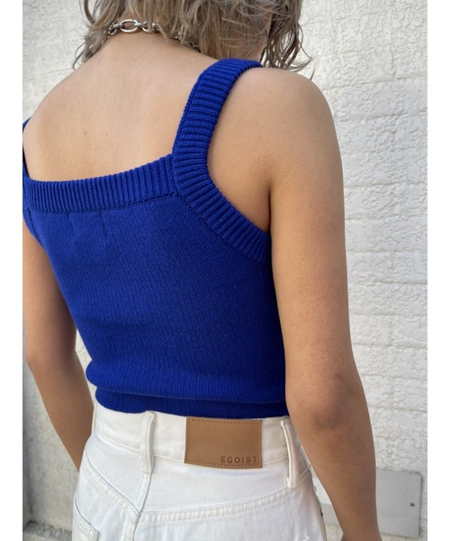 EGOIST（エゴイスト）の「カラーニットタンクトップ（タンクトップ・レディース・ホワイト/ブルー/オレンジ・FREE）」の21枚目の写真
