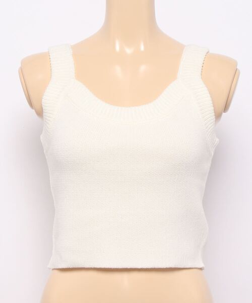 EGOIST（エゴイスト）の「カラーニットタンクトップ（タンクトップ・レディース・ホワイト/ブルー/オレンジ・FREE）」の7枚目の写真