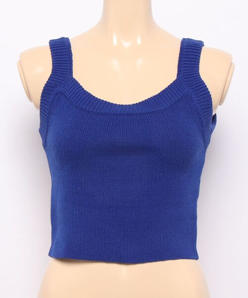 EGOIST（エゴイスト）の「カラーニットタンクトップ（タンクトップ・レディース・ホワイト/ブルー/オレンジ・FREE）」の8枚目の写真