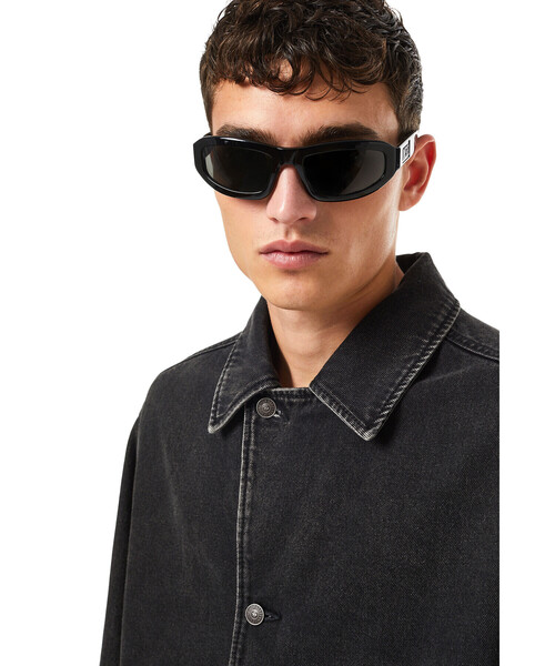 DIESEL（ディーゼル）の「DIESEL SS22 メンズ デニム ステンカラーコート サステナブル（デニムジャケット・メンズ・ブラック・X-LARGE/MEDIUM/SMALL/LARGE）」の8枚目の写真