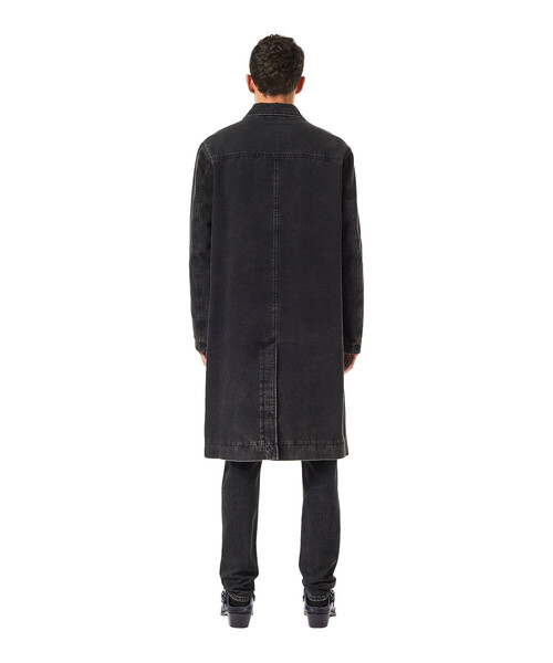 DIESEL（ディーゼル）の「DIESEL SS22 メンズ デニム ステンカラーコート サステナブル（デニムジャケット・メンズ・ブラック・X-LARGE/MEDIUM/SMALL/LARGE）」の7枚目の写真