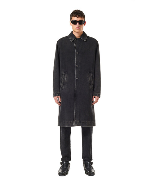 DIESEL（ディーゼル）の「DIESEL SS22 メンズ デニム ステンカラーコート サステナブル（デニムジャケット・メンズ・ブラック・X-LARGE/MEDIUM/SMALL/LARGE）」の11枚目の写真