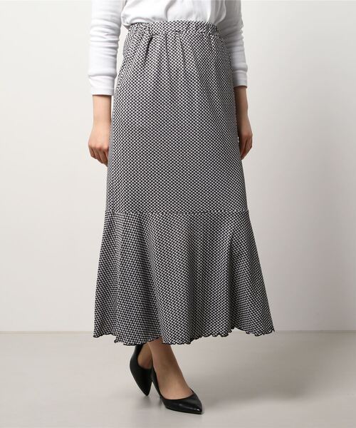 ehka sopo（エヘカソポ）の「ギンガムチェックマーメードスカート（セットアップ可）（スカート・レディース・ブラック/ブルー/グリーン・ﾌﾘ-）」の7枚目の写真