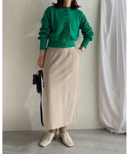 She's Closet（シーズクローゼット）の「無地ハイウエストペンシルIラインロングスカート（スカート・レディース・ブラック/レッド/グレイッシュベージュ/ピンク/ブルー・FREE）」の15枚目の写真