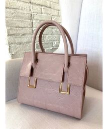 キルティングデザインハンドバッグ