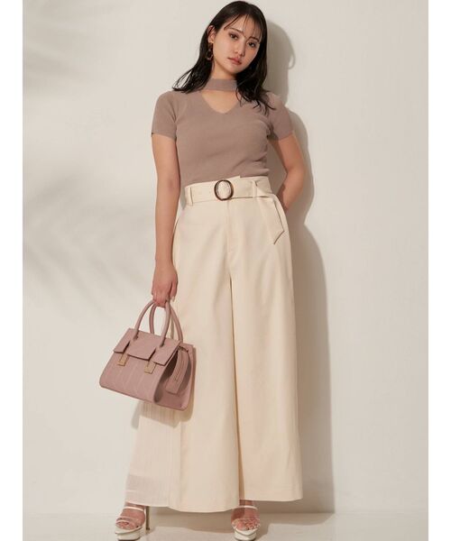 RESEXXY（リゼクシー）の「キルティングデザインハンドバッグ（ハンドバッグ・レディース・ブラック/オフホワイト/ピンク・FREE）」の6枚目の写真