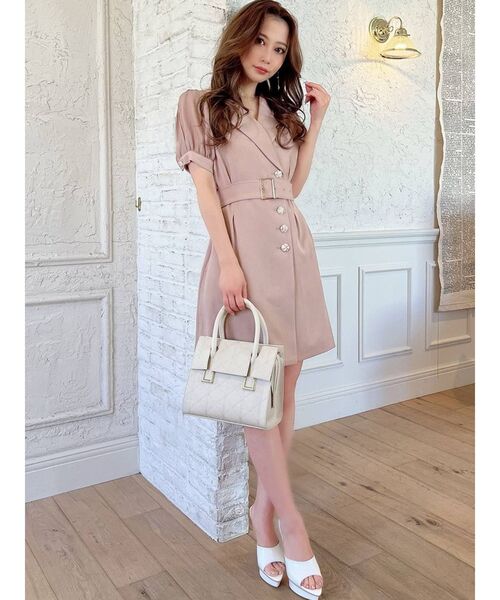 RESEXXY（リゼクシー）の「キルティングデザインハンドバッグ（ハンドバッグ・レディース・ブラック/オフホワイト/ピンク・FREE）」の15枚目の写真