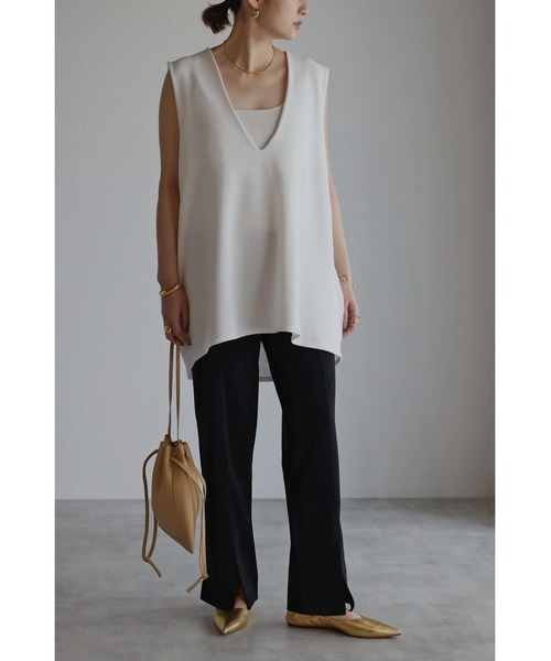 Bonjour Sagan（ボンジュールサガン）の「ベイカーイージーパンツ（その他パンツ・レディース・ブラック/ベージュ/ネイビー・FREE）」の4枚目の写真