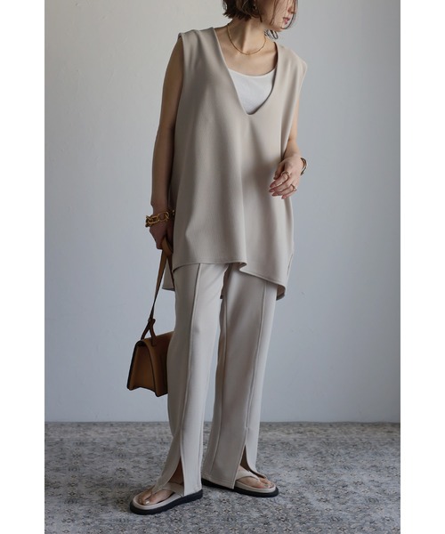 Bonjour Sagan（ボンジュールサガン）の「ベイカーイージーパンツ（その他パンツ・レディース・ブラック/ベージュ/ネイビー・FREE）」の11枚目の写真