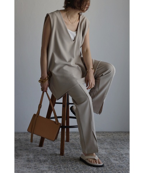 Bonjour Sagan（ボンジュールサガン）の「ベイカーイージーパンツ（その他パンツ・レディース・ブラック/ベージュ/ネイビー・FREE）」の16枚目の写真