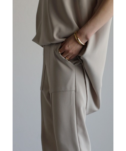 Bonjour Sagan（ボンジュールサガン）の「ベイカーイージーパンツ（その他パンツ・レディース・ブラック/ベージュ/ネイビー・FREE）」の17枚目の写真