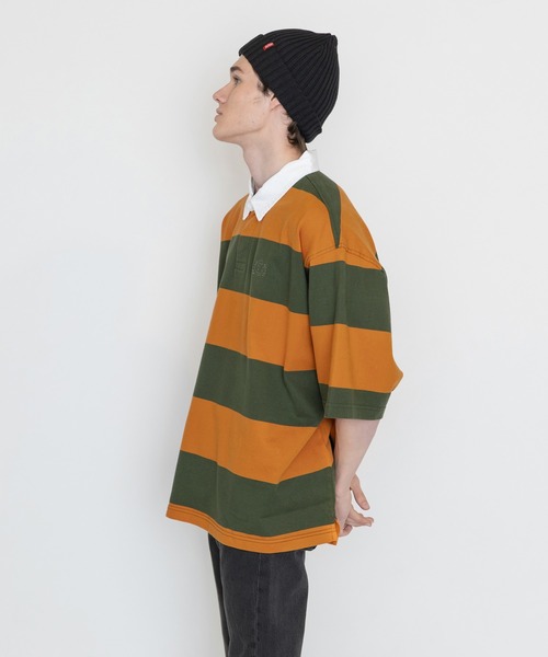 Levi's（リーバイス）の「レトロラグビーシャツ MOSSY GREEN（ポロシャツ・メンズ・マルチ・L/M/XL/S）」の12枚目の写真