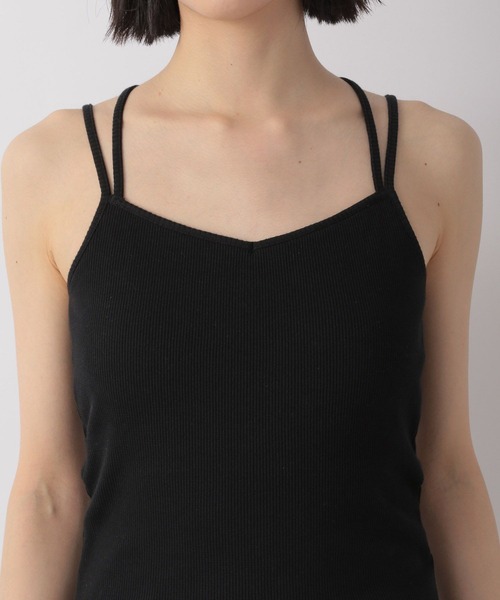 LOWRYS FARM(ローリーズファーム)の「カップ付きクロスキャミソール 267046(Tシャツ/カットソー・レディース・オフホワイト/ブラック/カーキ・FREE)」の13枚目の写真