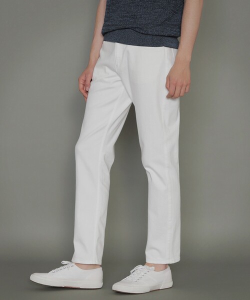 MACKINTOSH LONDON（マッキントッシュ ロンドン）の「ストレッチ5ポケットデニムパンツ（デニムパンツ・メンズ・ネイビー/ホワイト/ブラック・78/94/90/86/82）」の2枚目の写真