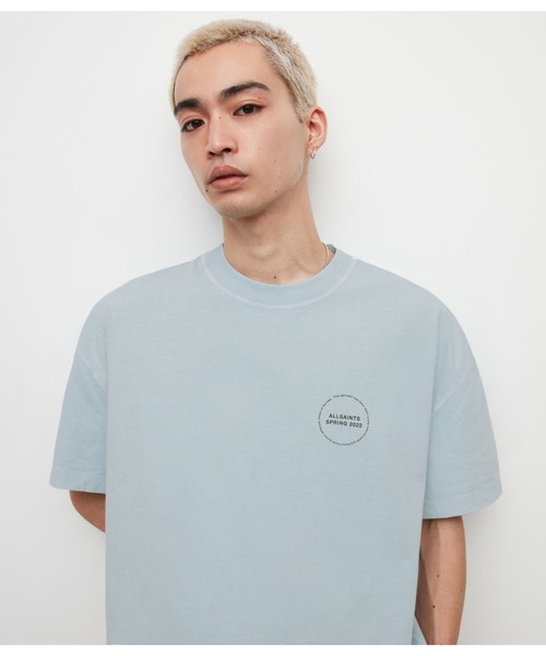 ALLSAINTS（オールセインツ）の「OMIRI CREW T-SHIRT | OMIRI クルー Tシャツ（Tシャツ/カットソー・メンズ・ブルー系その他・M/L/S/XS）」の2枚目の写真