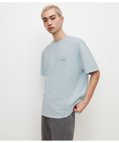 ALLSAINTS（オールセインツ）の「OMIRI CREW T-SHIRT | OMIRI クルー Tシャツ（Tシャツ/カットソー・メンズ・ブルー系その他・M/L/S/XS）」の4枚目の写真