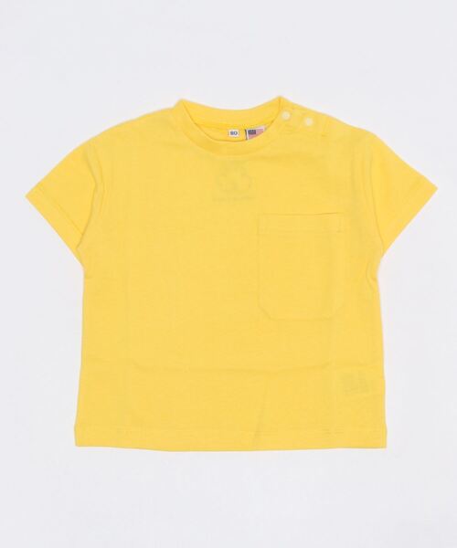 Life Support Products（ライフサポートプロダクツ）の「【コットンUSA】ポケットＴシャツ（80～150cm）（Tシャツ/カットソー・キッズ・ホワイト/ピンク/イエロー/ブルー/グリーン/ラベンダー/ベージュ系その他/グリーン系その他/パープル系その他/チャコール・90/100/110/120/80/130/95/140/150）」の9枚目の写真