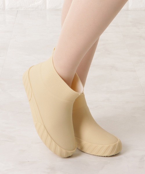 Lace Ladies（レースレディース）の「ショート丈サイドカットシンプルレインブーツ（レインシューズ・レディース・アイボリー/ブラック・23/22.5/24/23.5/24.5/25）」の8枚目の写真