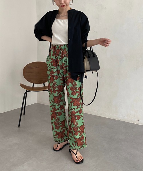 CAPRICIEUX LE'MAGE(カプリシューレマージュ)の「カラーフラワーパンツ(その他パンツ・レディース・チャコールグレー/グリーン・FREE)」の22枚目の写真