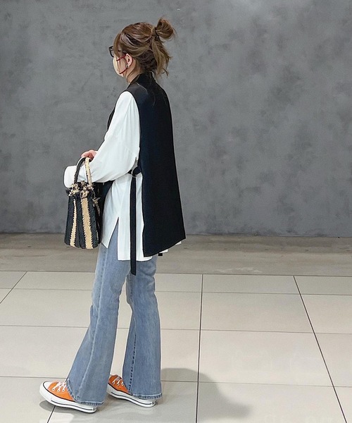 SUGAR BISKET（シュガービスケット）の「サイドオープンテーラーベスト（ベスト・レディース・ブラック/ベージュ/ネイビー/ベージュ系その他/グリーン・フリー）」の22枚目の写真