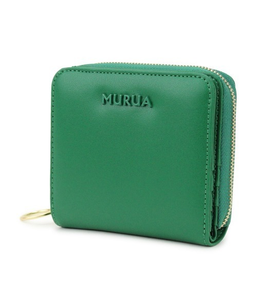 MURUA（ムルーア）の「MURUA (ムルーア) ラウンド二つ折り財布 シンプルシリーズ MR-W813（財布・レディース・ブラック/ネイビー/レッド/ピンク/アイボリー・FREE）」の7枚目の写真
