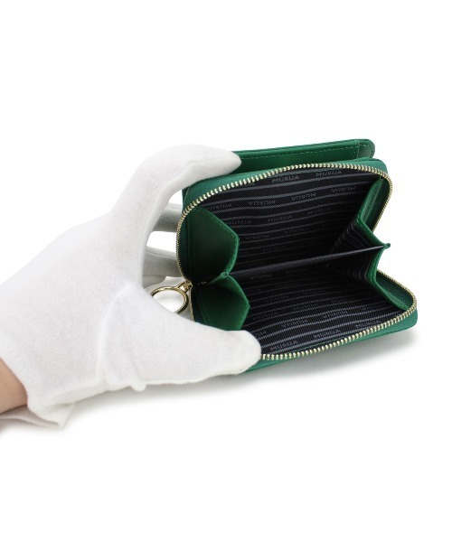 MURUA（ムルーア）の「MURUA (ムルーア) ラウンド二つ折り財布 シンプルシリーズ MR-W813（財布・レディース・ブラック/ネイビー/レッド/ピンク/アイボリー・FREE）」の10枚目の写真