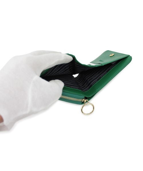 MURUA（ムルーア）の「MURUA (ムルーア) ラウンド二つ折り財布 シンプルシリーズ MR-W813（財布・レディース・ブラック/ネイビー/レッド/ピンク/アイボリー・FREE）」の11枚目の写真