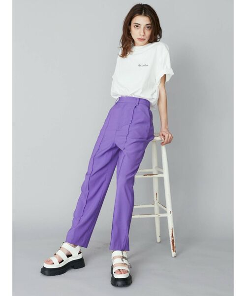 EVRIS（エヴリス）の「SUNNY GRAPHIC BIG Tシャツ（Tシャツ/カットソー・レディース・ホワイト/ブラック/グリーン・FREE）」の18枚目の写真