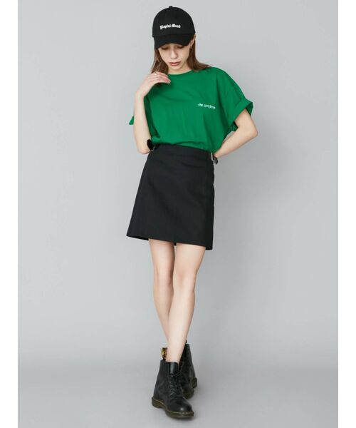 EVRIS（エヴリス）の「SUNNY GRAPHIC BIG Tシャツ（Tシャツ/カットソー・レディース・ホワイト/ブラック/グリーン・FREE）」の22枚目の写真