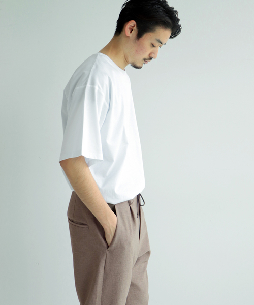 JOURNAL STANDARD(ジャーナルスタンダード)の「【接触冷感】SCTCひんやりコットン オーバーサイズTシャツ(Tシャツ/カットソー・メンズ・ホワイト/ベージュ/ライトグリーン/ブラック系その他/コバルトブルー・MEDIUM/SMALL/LARGE)」の10枚目の写真