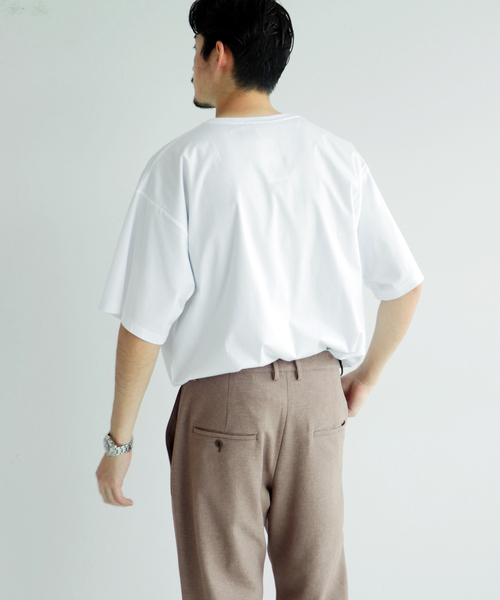 JOURNAL STANDARD(ジャーナルスタンダード)の「【接触冷感】SCTCひんやりコットン オーバーサイズTシャツ(Tシャツ/カットソー・メンズ・ホワイト/ベージュ/ライトグリーン/ブラック系その他/コバルトブルー・MEDIUM/SMALL/LARGE)」の11枚目の写真