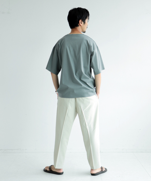 JOURNAL STANDARD(ジャーナルスタンダード)の「【接触冷感】SCTCひんやりコットン オーバーサイズTシャツ(Tシャツ/カットソー・メンズ・ホワイト/ベージュ/ライトグリーン/ブラック系その他/コバルトブルー・MEDIUM/SMALL/LARGE)」の13枚目の写真