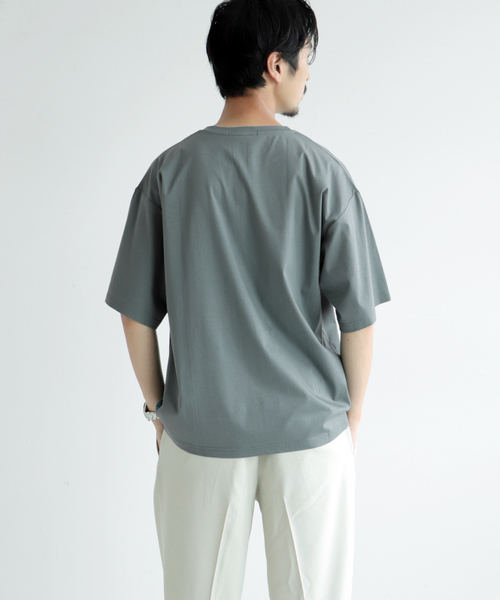 JOURNAL STANDARD(ジャーナルスタンダード)の「【接触冷感】SCTCひんやりコットン オーバーサイズTシャツ(Tシャツ/カットソー・メンズ・ホワイト/ベージュ/ライトグリーン/ブラック系その他/コバルトブルー・MEDIUM/SMALL/LARGE)」の15枚目の写真