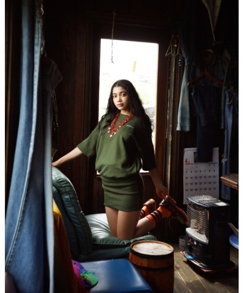 RVCA（ルーカ）の「RVCA レディース  SMALL RVCA SS ONE PI ワンピース【2022年夏モデル】/ルーカ（ワンピース・レディース・ホワイト/ブラック/モスグリーン・MEDIUM/LARGE）」の9枚目の写真