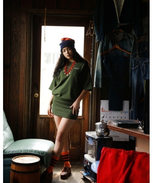 RVCA（ルーカ）の「RVCA レディース  SMALL RVCA SS ONE PI ワンピース【2022年夏モデル】/ルーカ（ワンピース・レディース・ホワイト/ブラック/モスグリーン・MEDIUM/LARGE）」の6枚目の写真