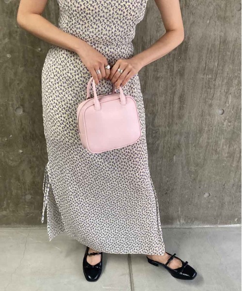 Casselini（キャセリーニ）の「シンプルボストン（ボストンバッグ・レディース・ホワイト/ピンク/ブラック/ゴールド・FREE）」の10枚目の写真