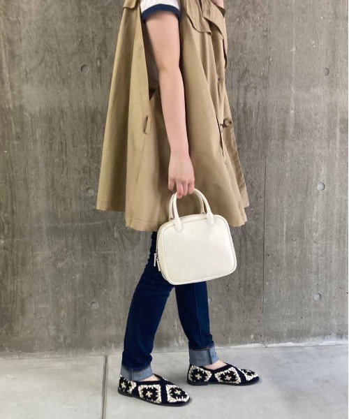 Casselini（キャセリーニ）の「シンプルボストン（ボストンバッグ・レディース・ホワイト/ピンク/ブラック/ゴールド・FREE）」の6枚目の写真